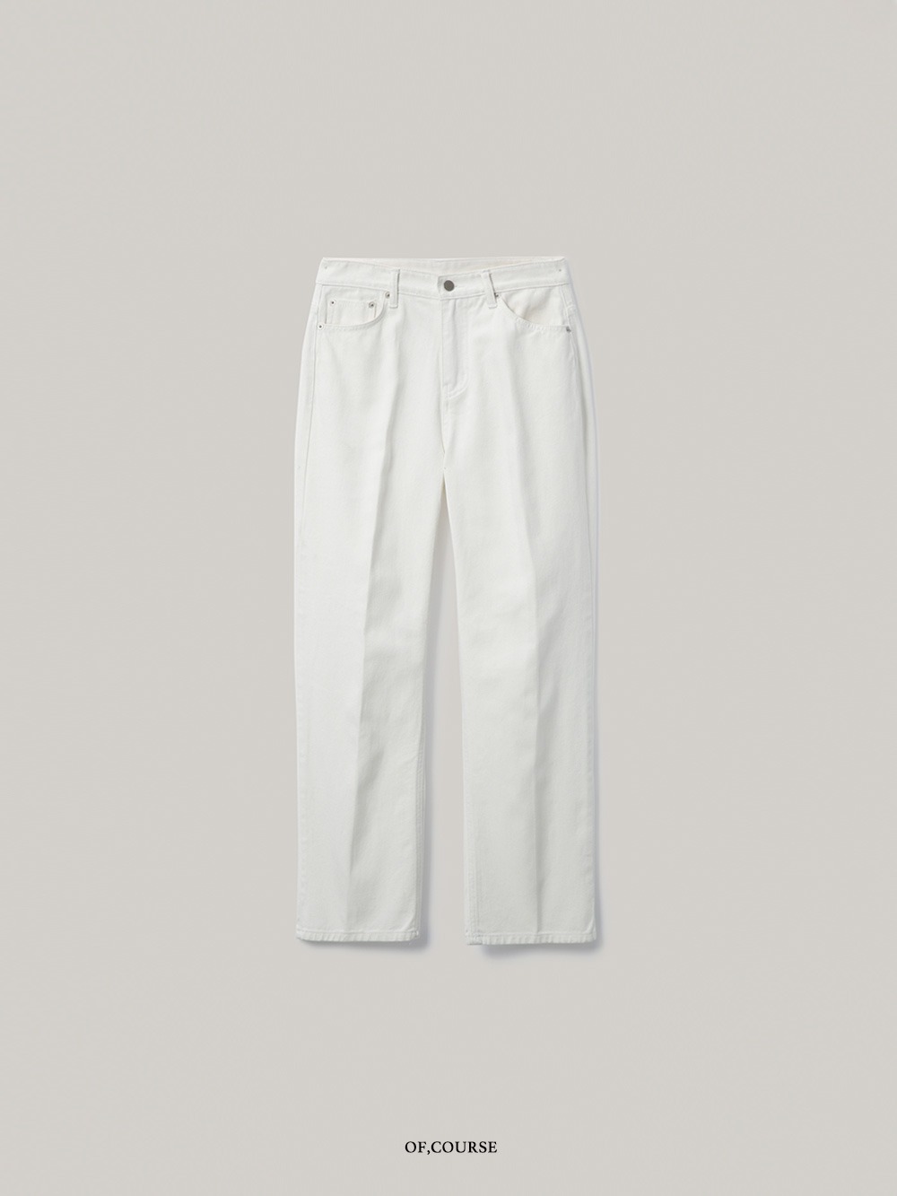 [Re-open][OFC]Straight Fit Cotton Pants (ivory)
